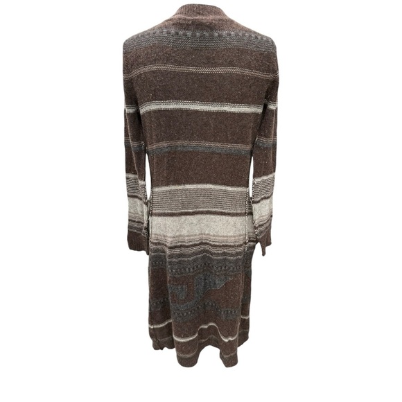 360 Cashmere brown long duster open front sweater AS IS - Picture 4 of 8